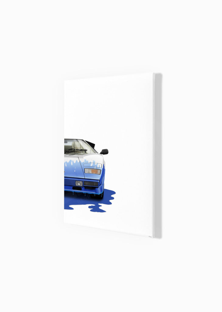 Lamborghini Countach (white, blue)