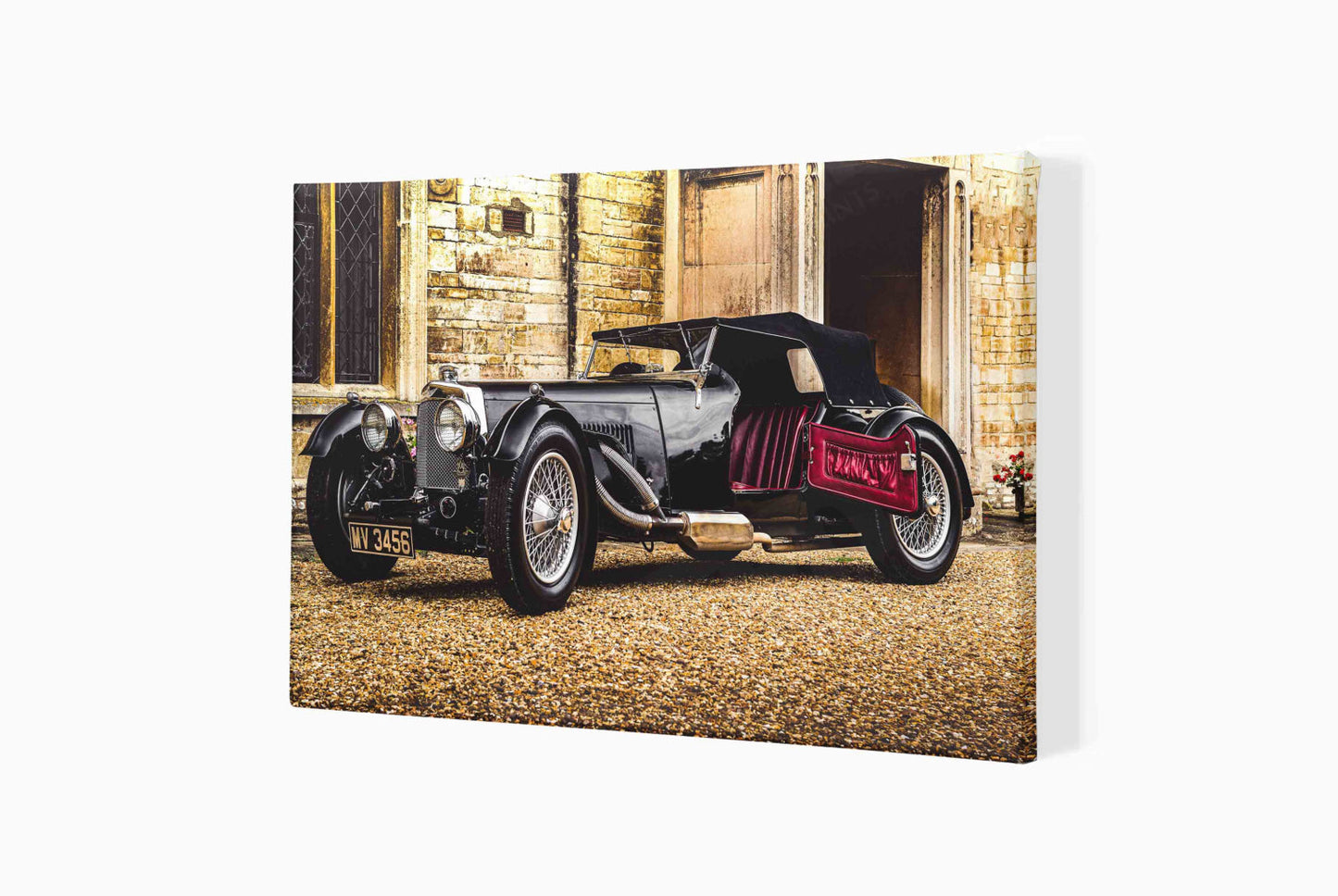Aston Martin Short Chassis Le Mans 1933 at Turvey Abbey (Arrival)