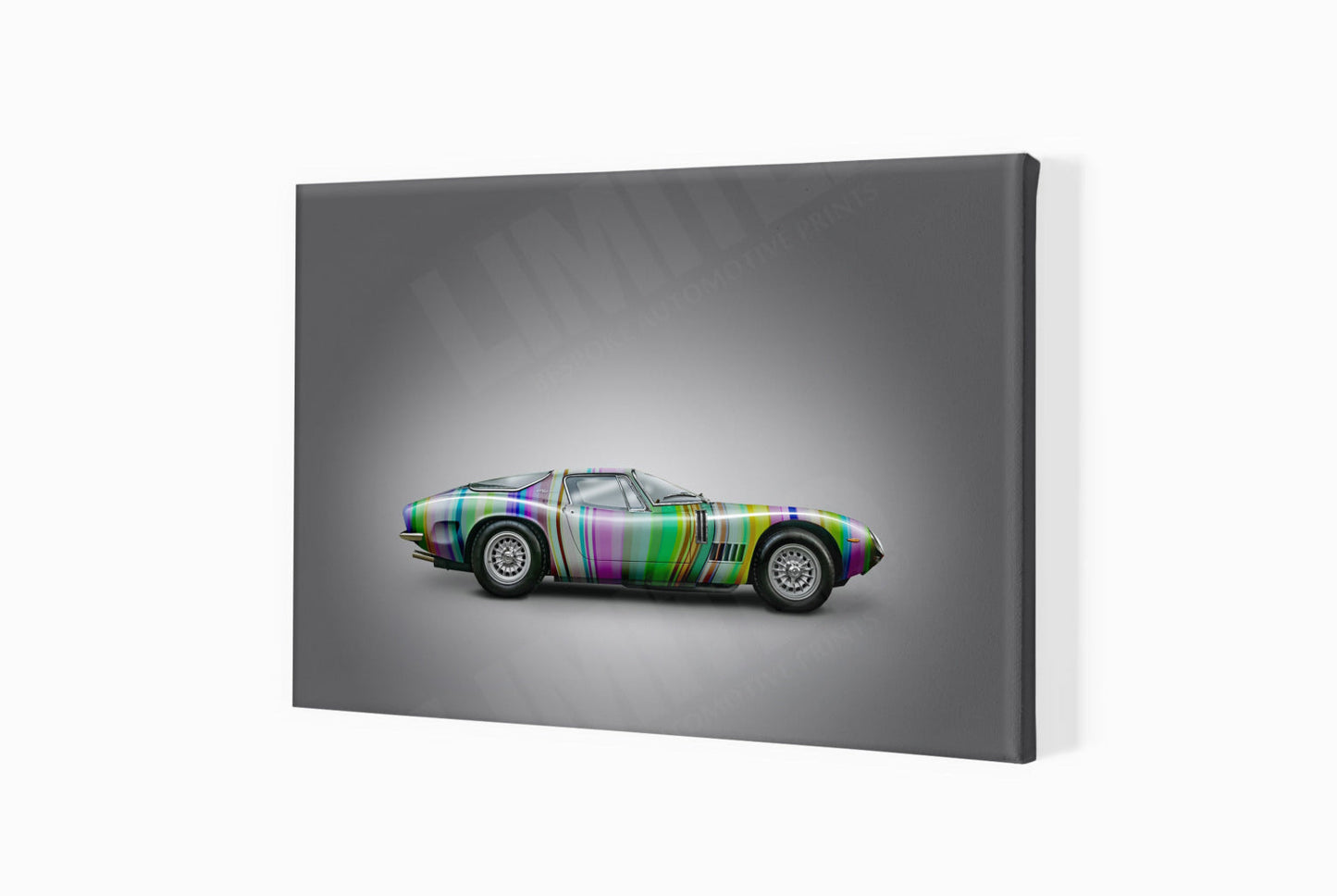 Bizzarrini 5300 GT Strada (technicolour on grey)