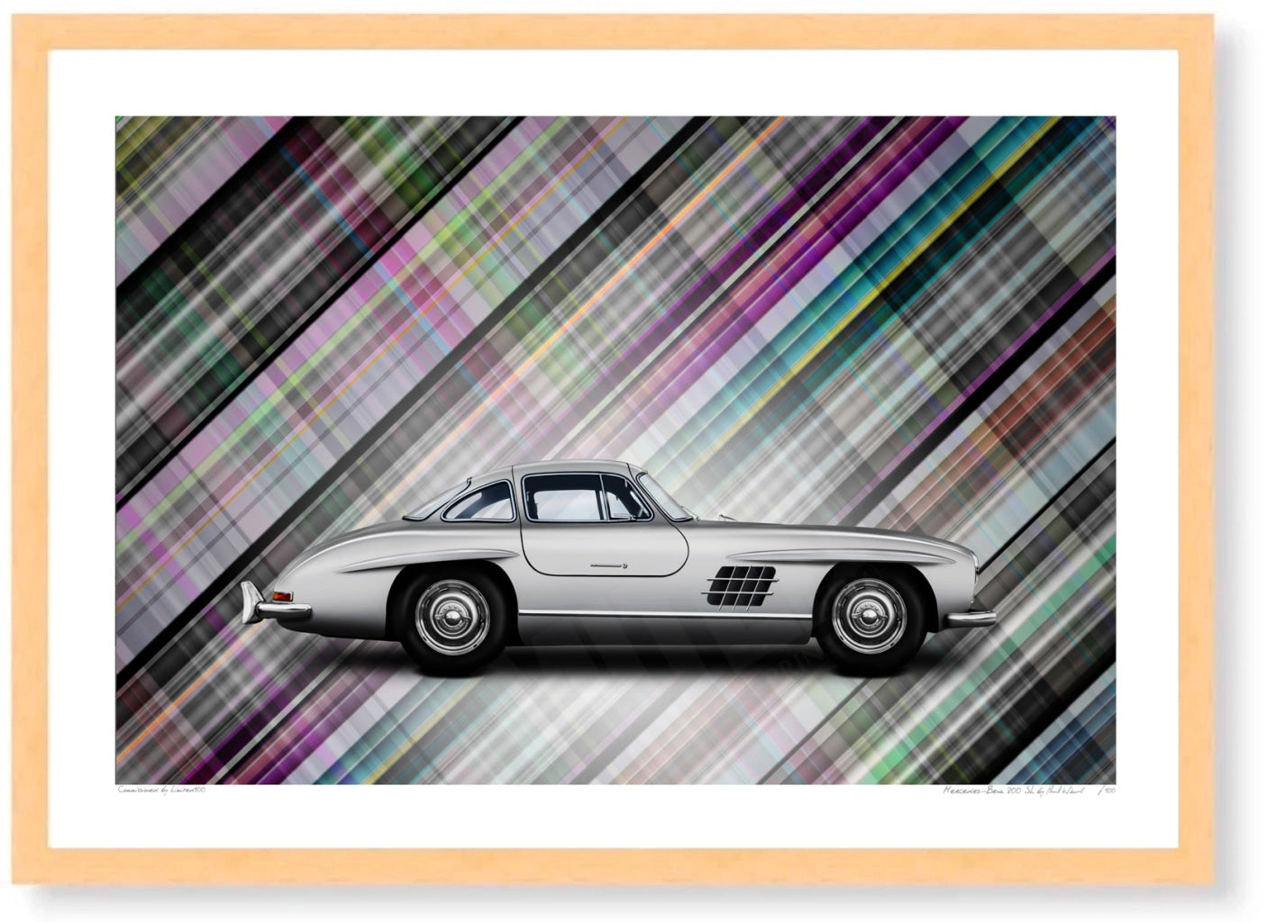 Mercedes-Benz 300 SL (technicolour tartan)