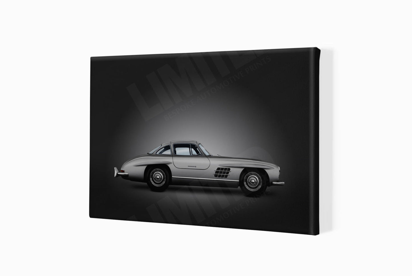 Mercedes-Benz 300 SL (silver on black)