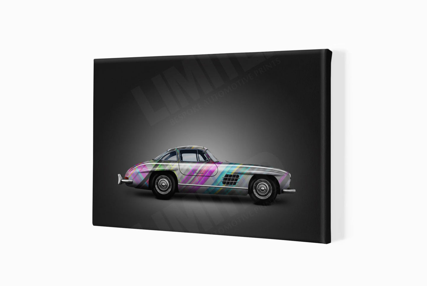 Mercedes-Benz 300 SL (technicolour on black)
