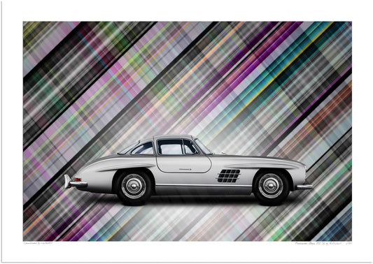 Mercedes-Benz 300 SL (technicolour tartan)