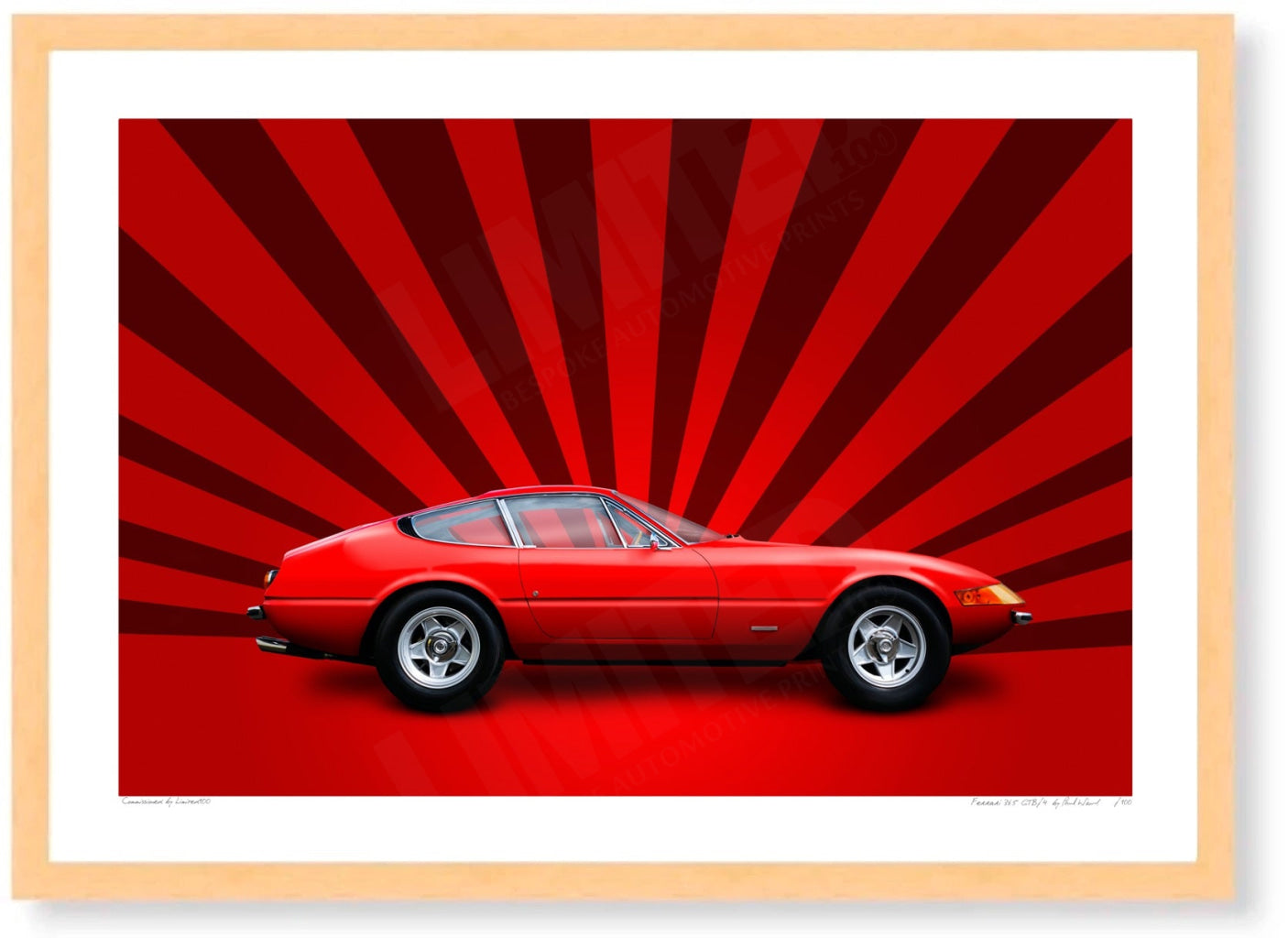 Ferrari 365 GTB/4 (red stripes on red)