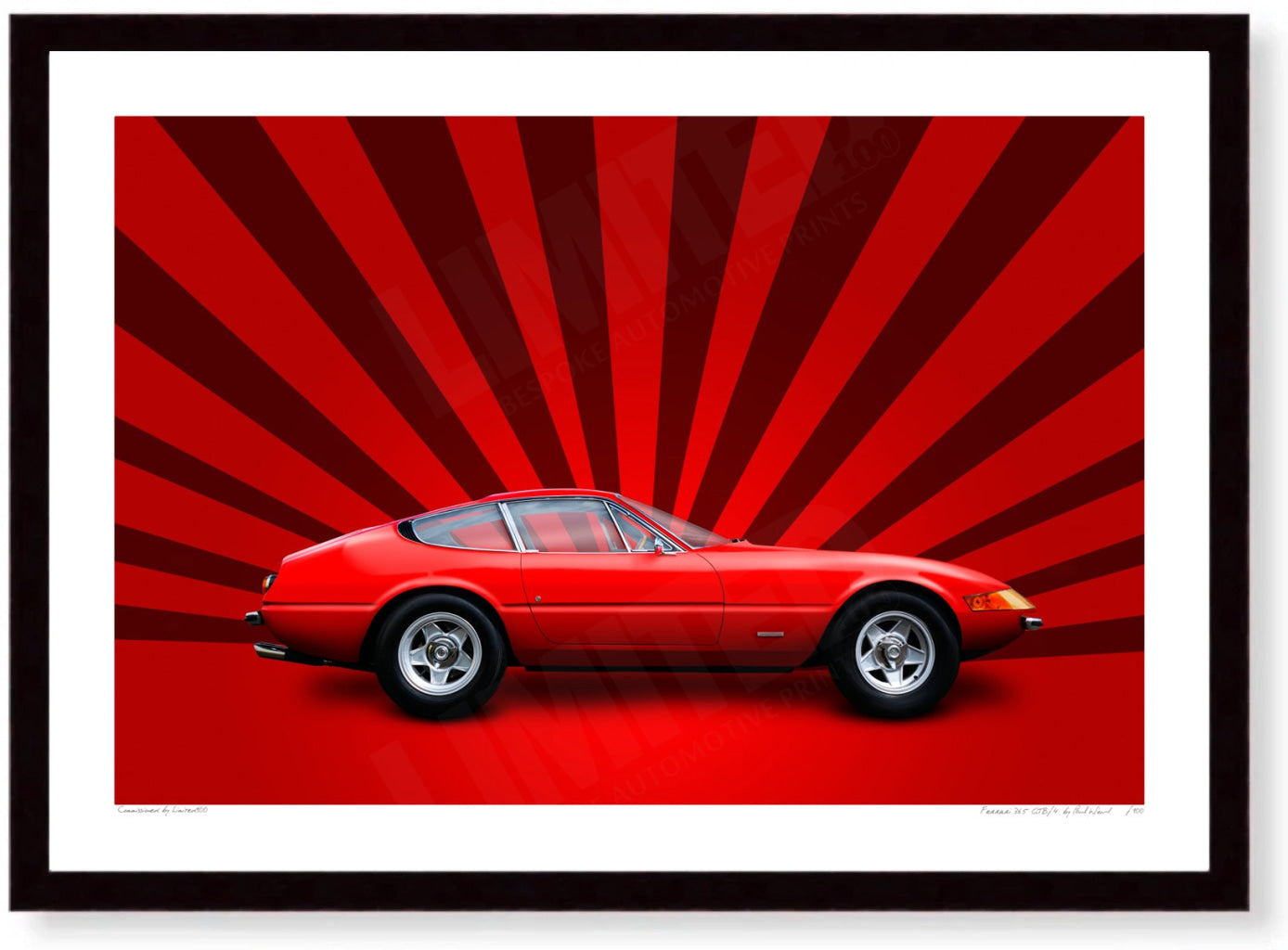 Ferrari 365 GTB/4 (red stripes on red)