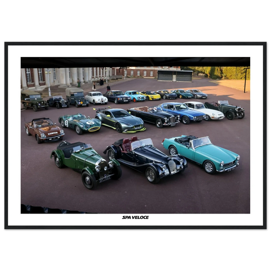 Spa Veloce Classic Semi-Glossy Paper Wooden Framed Print