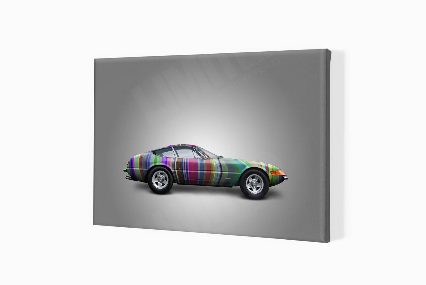 Ferrari 365 GTB/4 (technicolour stripes on grey)