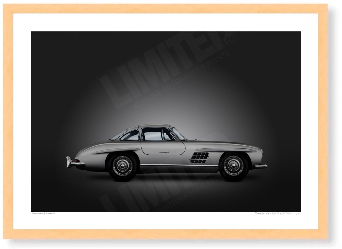 Mercedes-Benz 300 SL (silver on black)