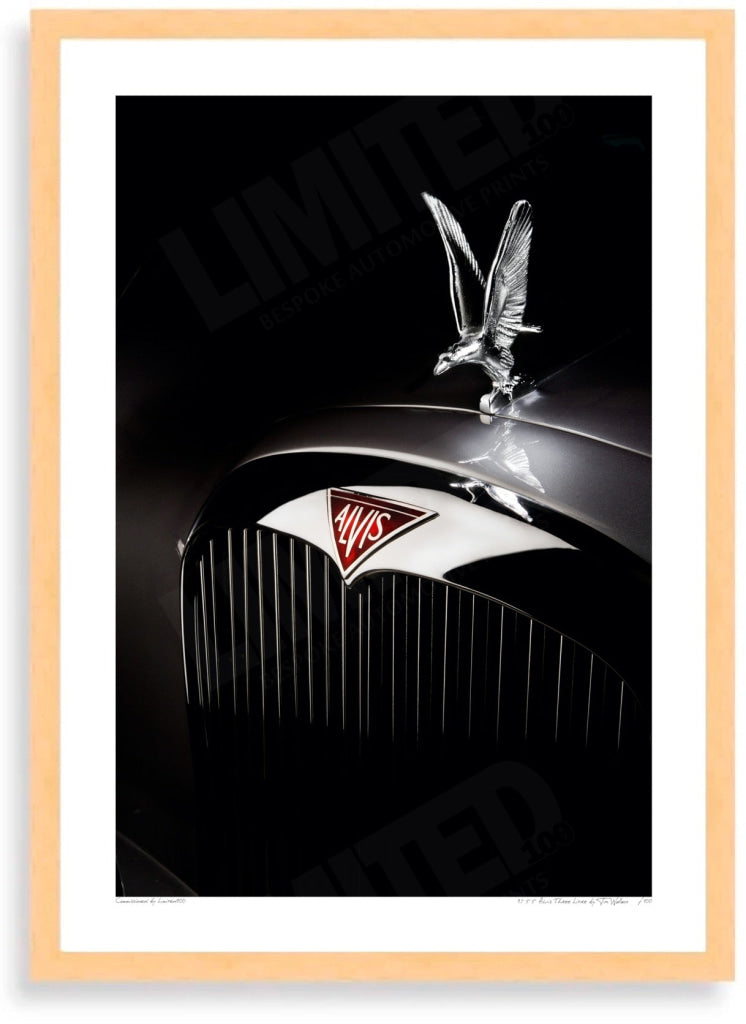 1955 Alvis Three Litre (silver eagle bonnet ornament sculpture)