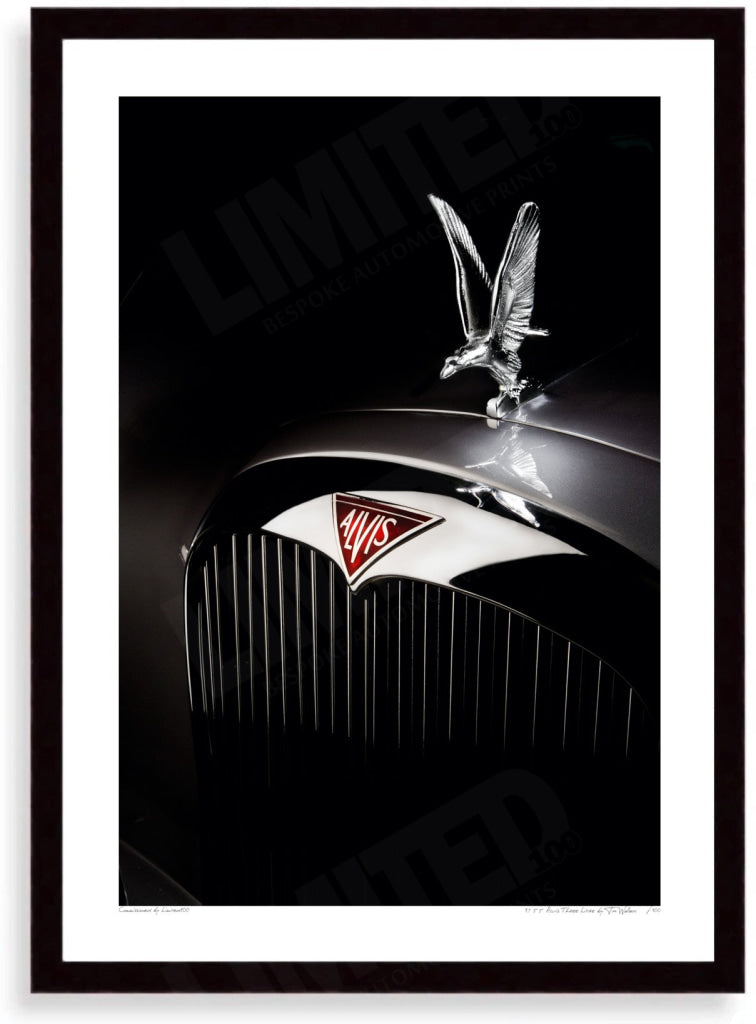 1955 Alvis Three Litre (silver eagle bonnet ornament sculpture)