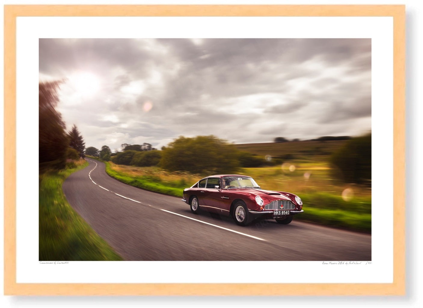 Aston Martin DB6 in the Mendips