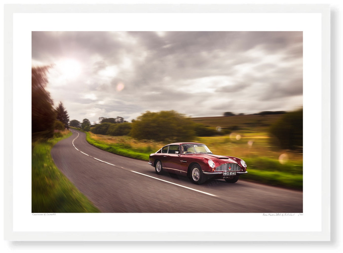 Aston Martin DB6 in the Mendips