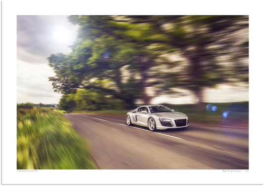Audi R8 in the Clent Hills