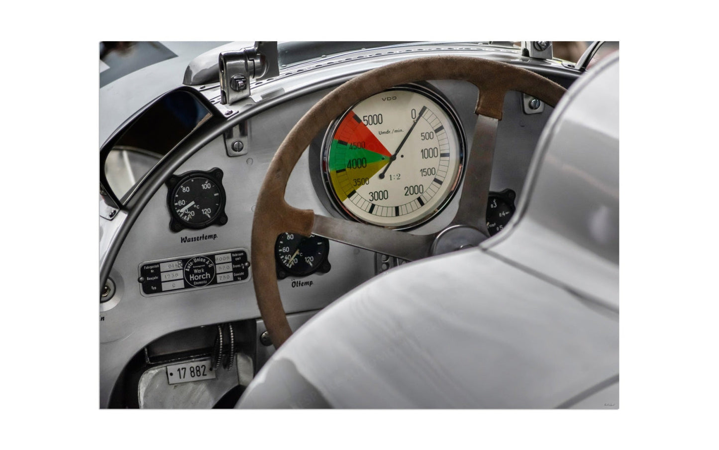 1936 Auto Union Type C V16 at Shelsley Walsh Hill Climb (dash)