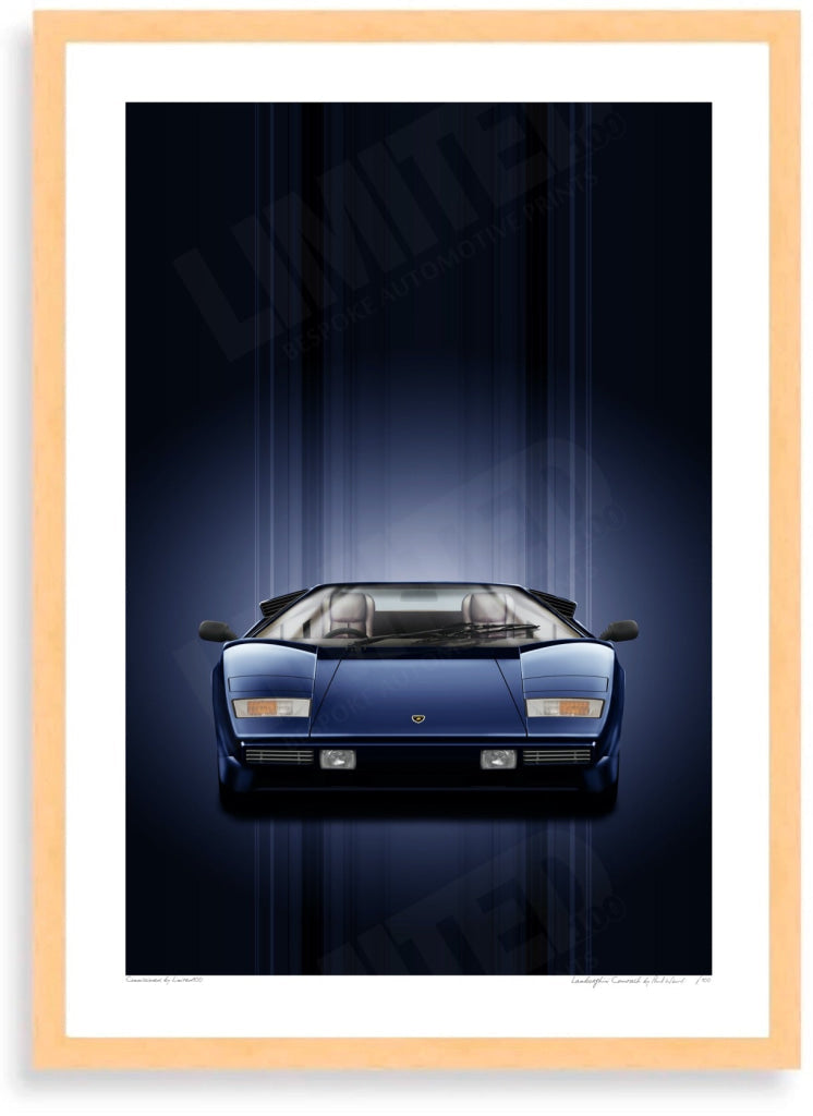 Lamborghini Countach (blue, blue)