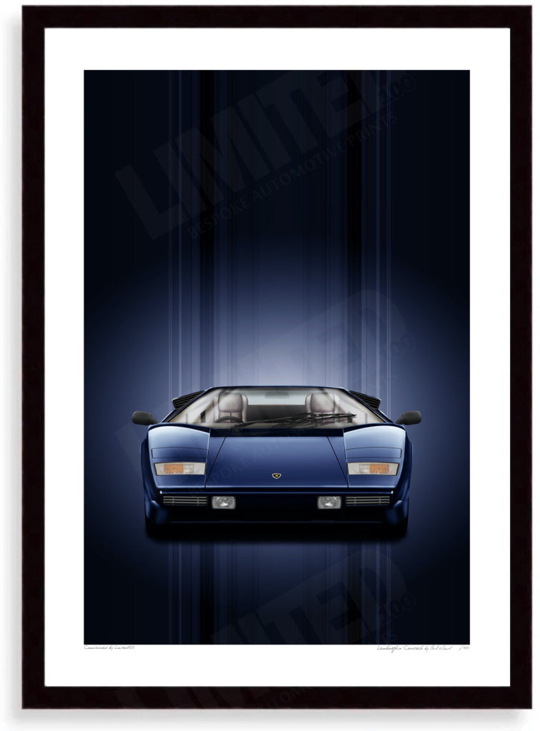 Lamborghini Countach (blue, blue)
