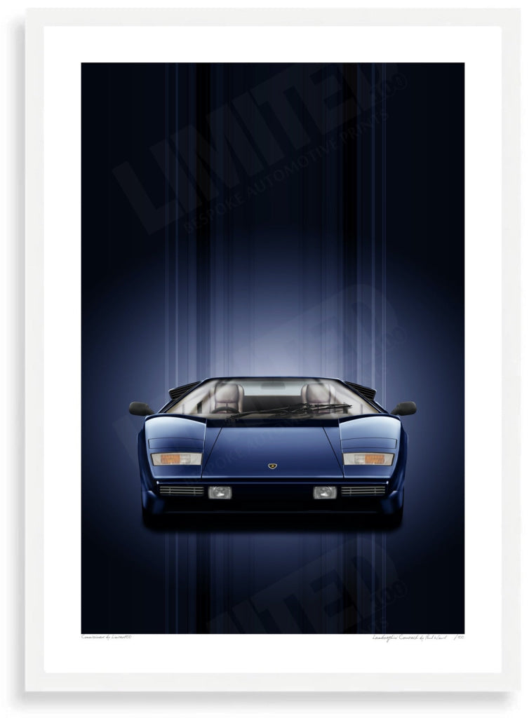 Lamborghini Countach (blue, blue)