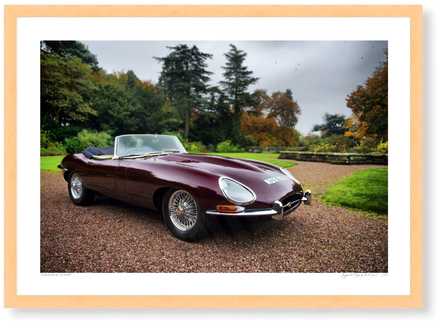 Jaguar E-Type in the Cotswolds