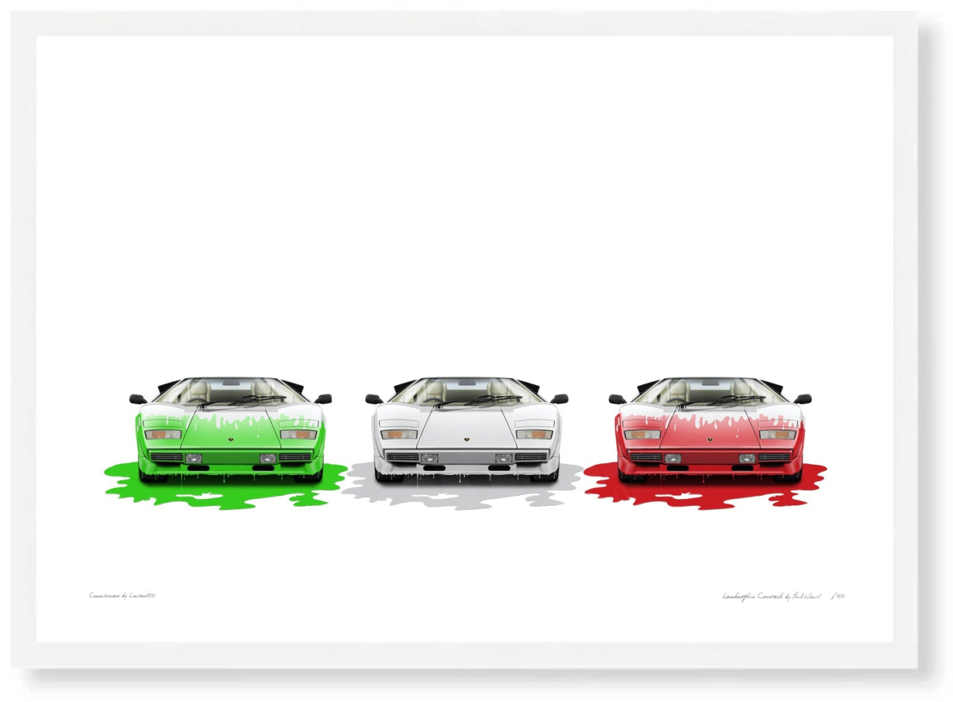 Lamborghini Countach (tricolore)