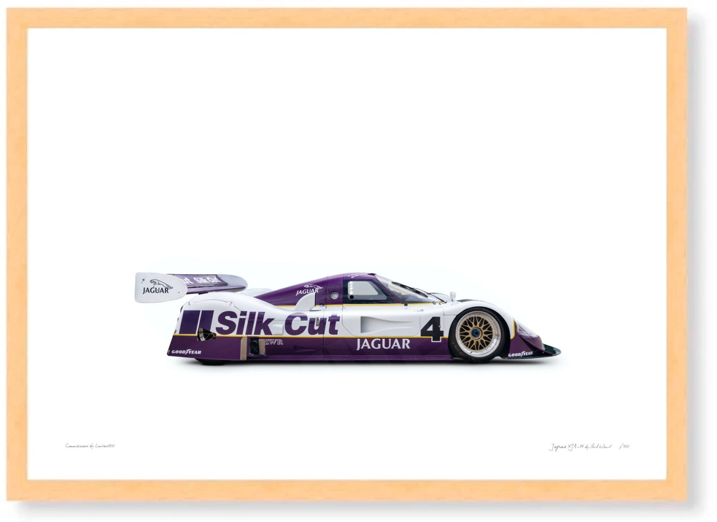 Jaguar XJR-11 (Silk Cut) on white