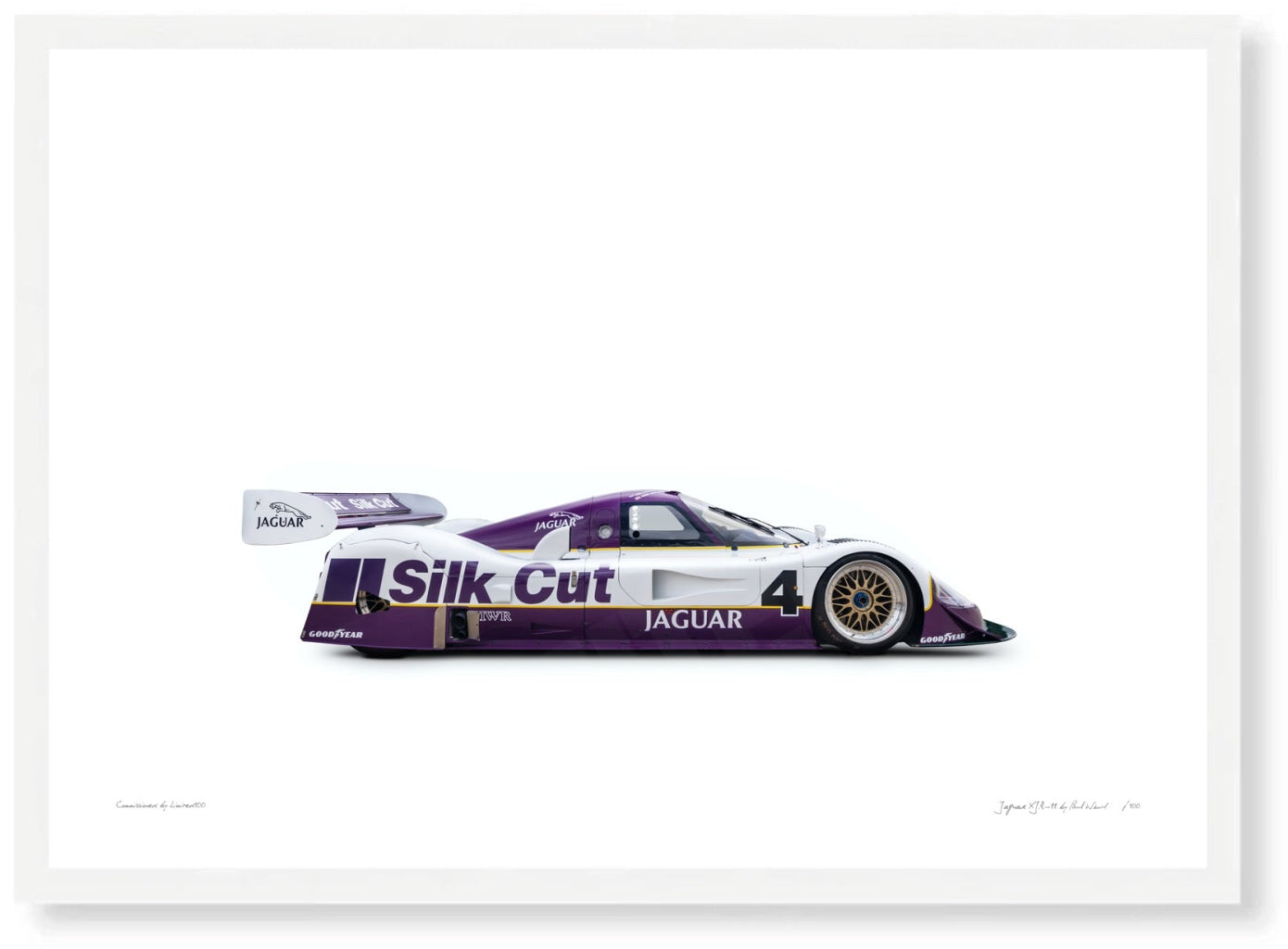 Jaguar XJR-11 (Silk Cut) on white