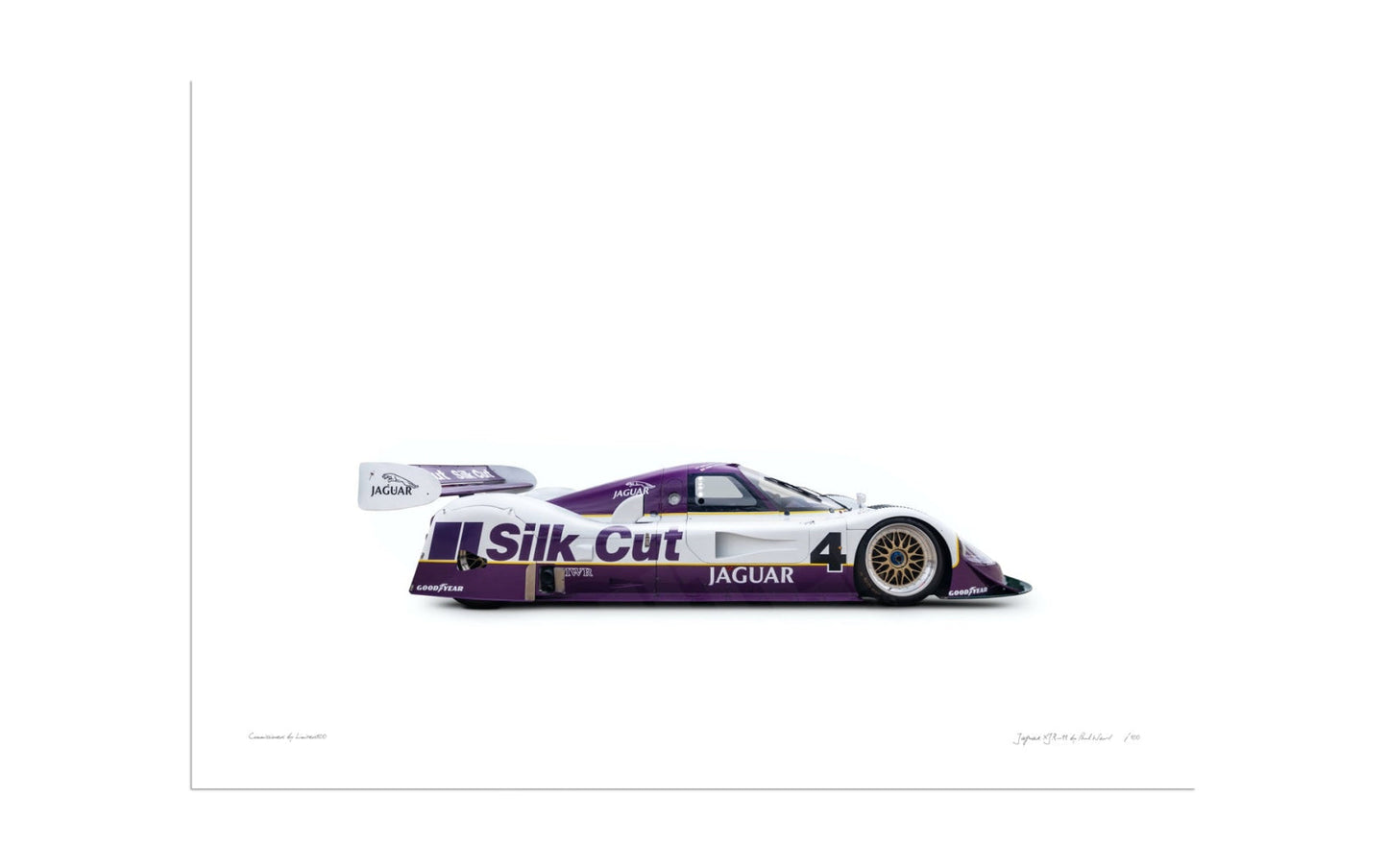 Jaguar XJR-11 (Silk Cut) on white