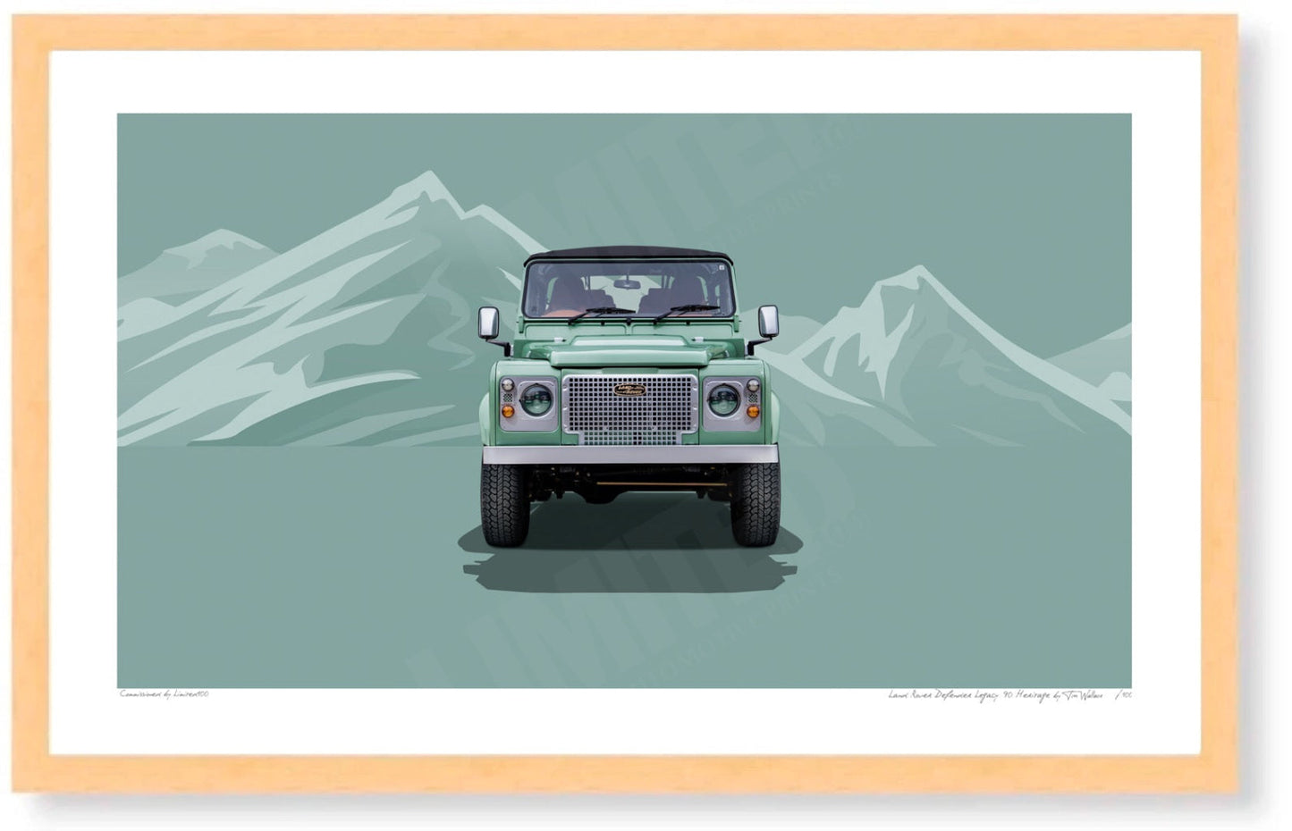 Land Rover Defender Legacy 90 Heritage (green mountains)