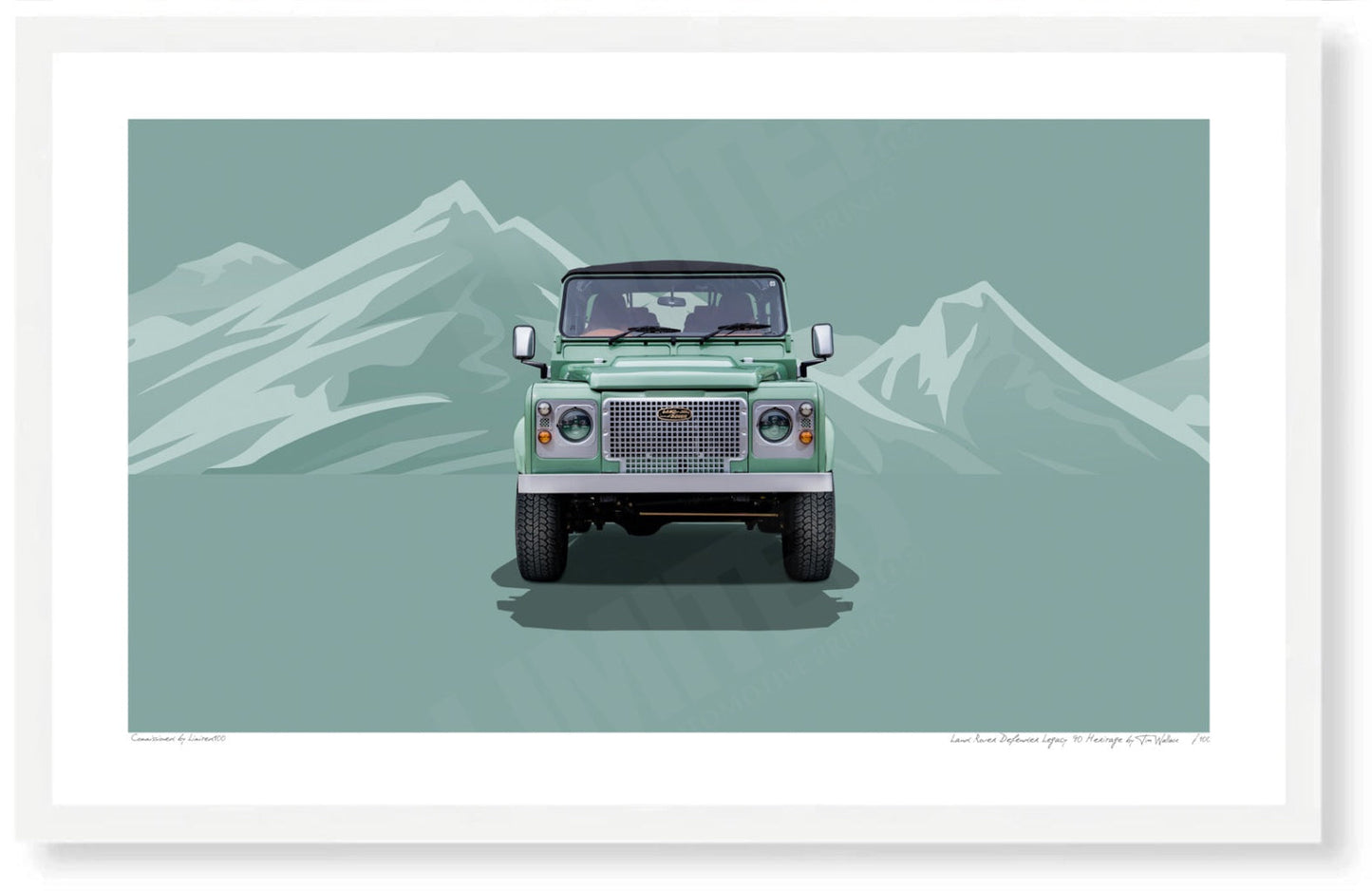 Land Rover Defender Legacy 90 Heritage (green mountains)