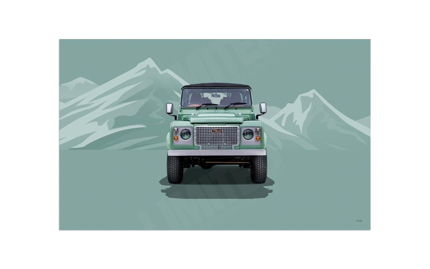 Land Rover Defender Legacy 90 Heritage (green mountains)