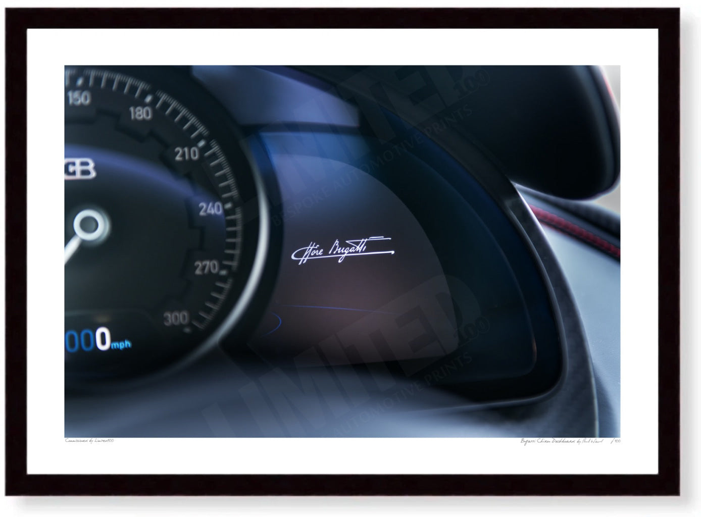 Bugatti Chiron Dashboard
