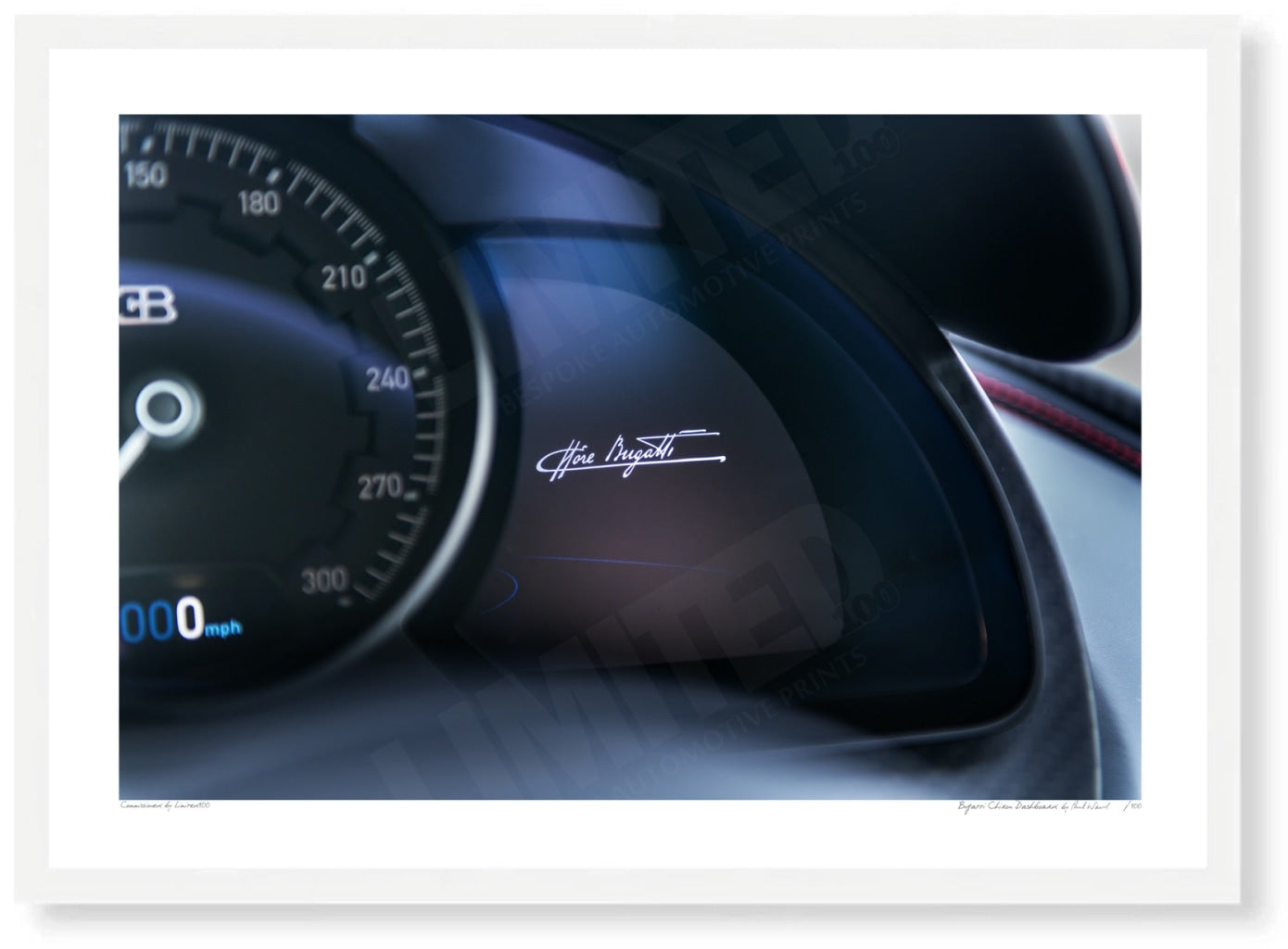 Bugatti Chiron Dashboard