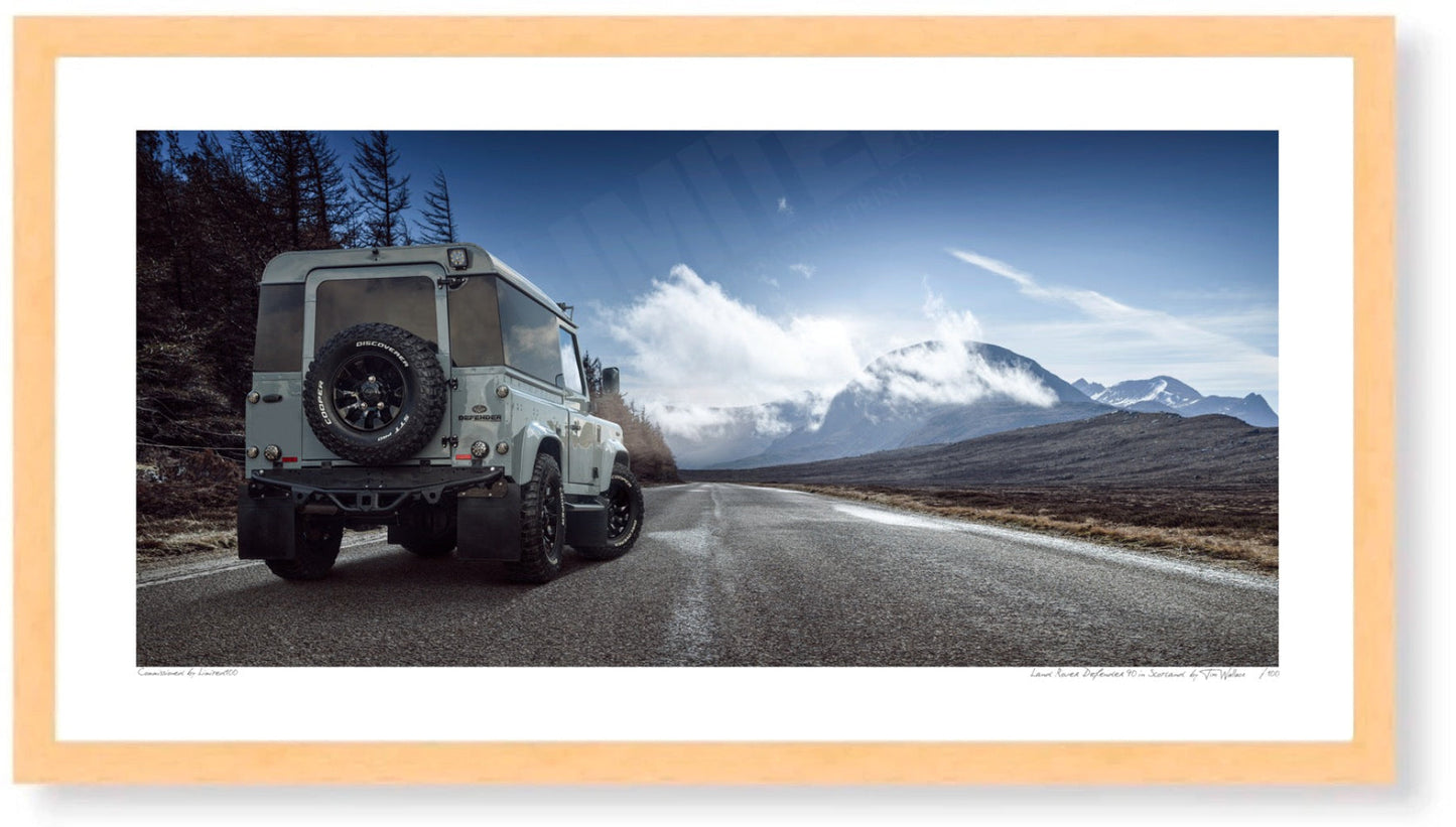 Land Rover Defender 90 in Scotland