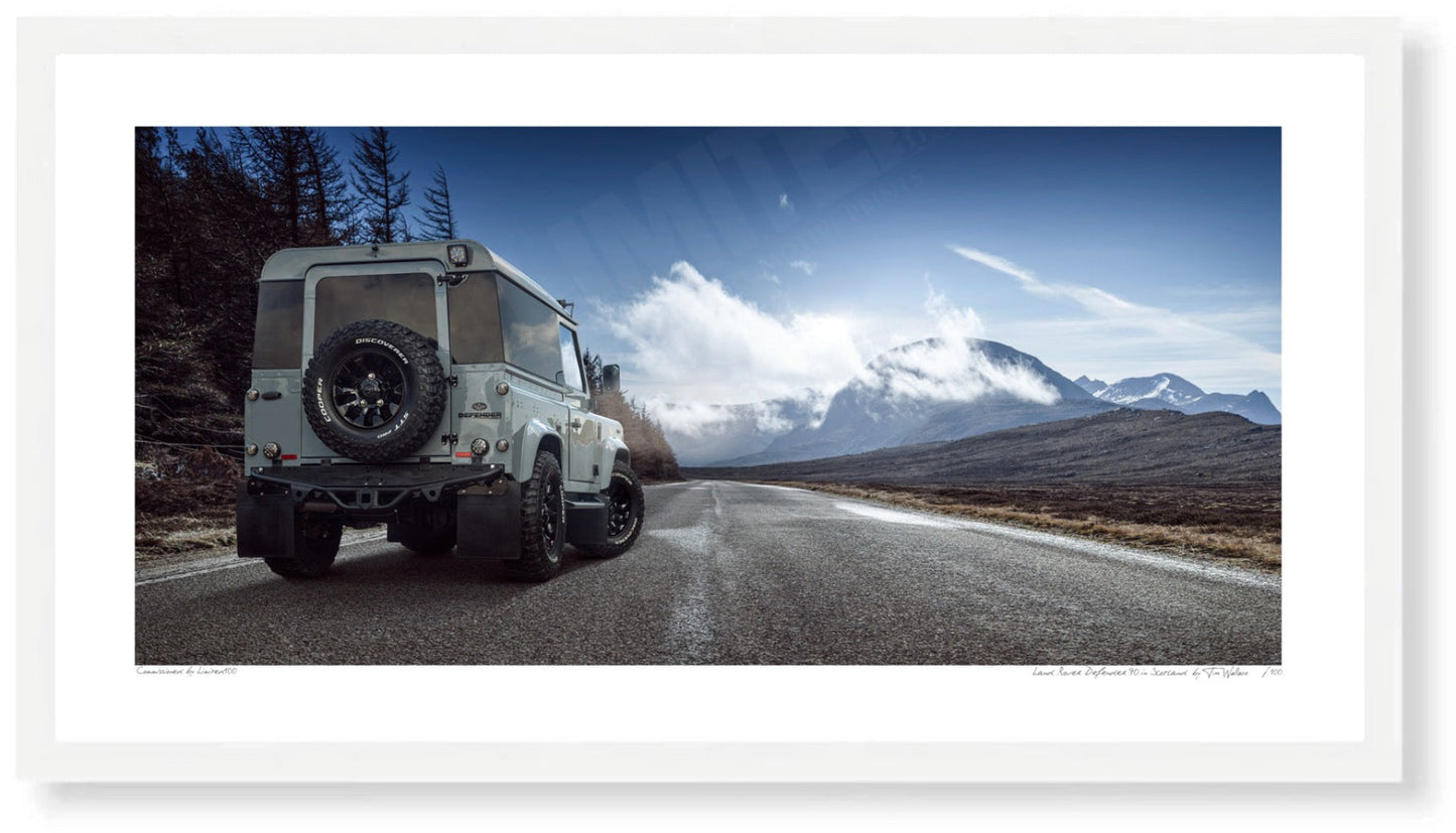 Land Rover Defender 90 in Scotland