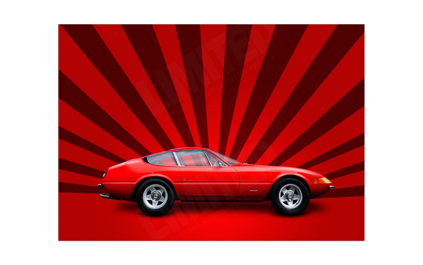 Ferrari 365 GTB/4 (red stripes on red)
