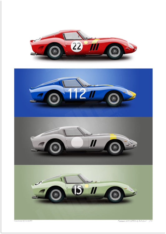 Ferrari 250 GTOs (4 in 1)