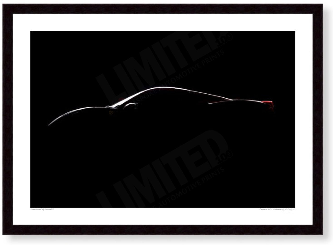 Ferrari 458 silhouette