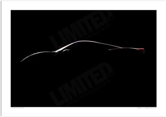 Ferrari 458 silhouette