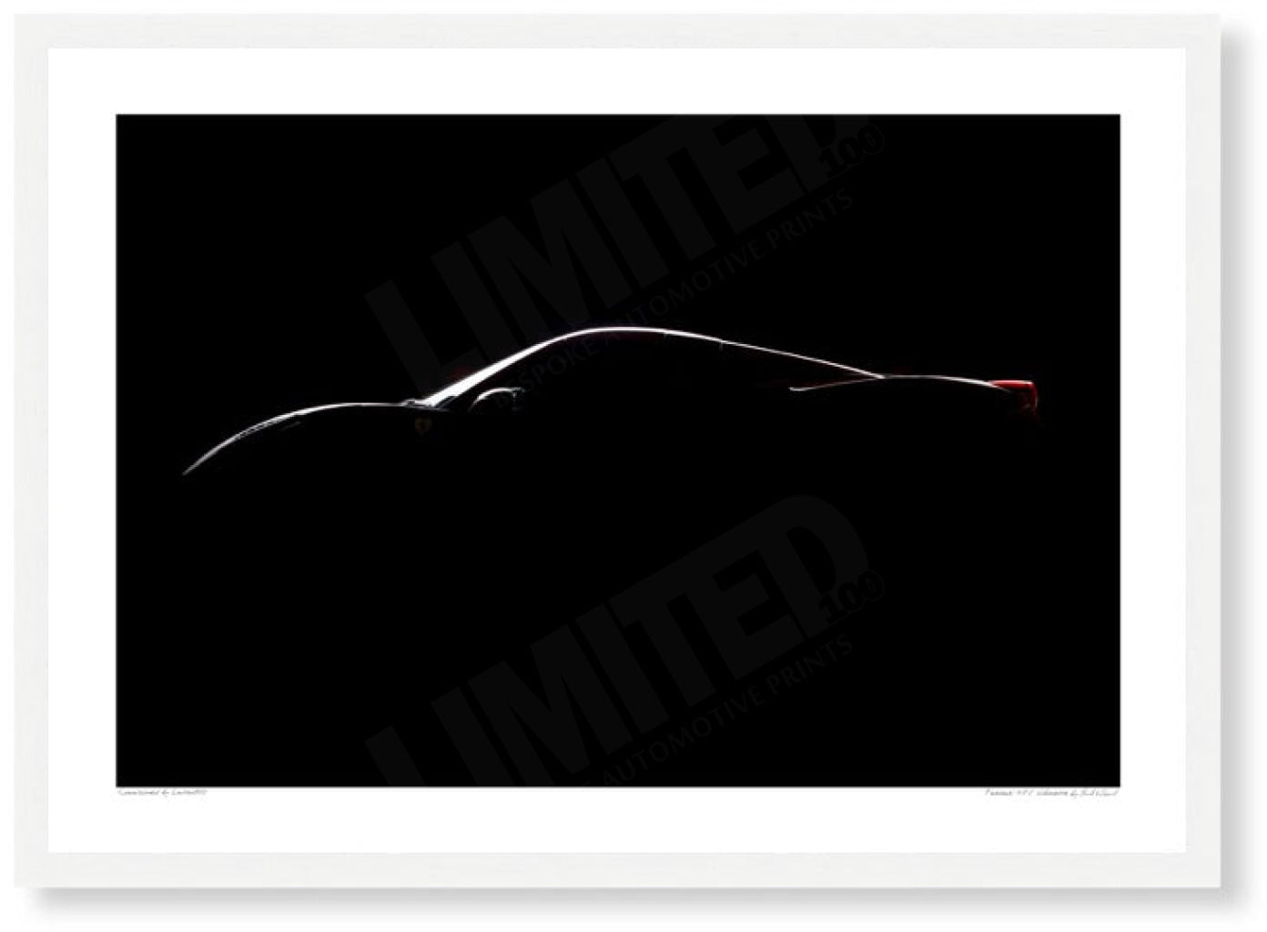 Ferrari 458 silhouette