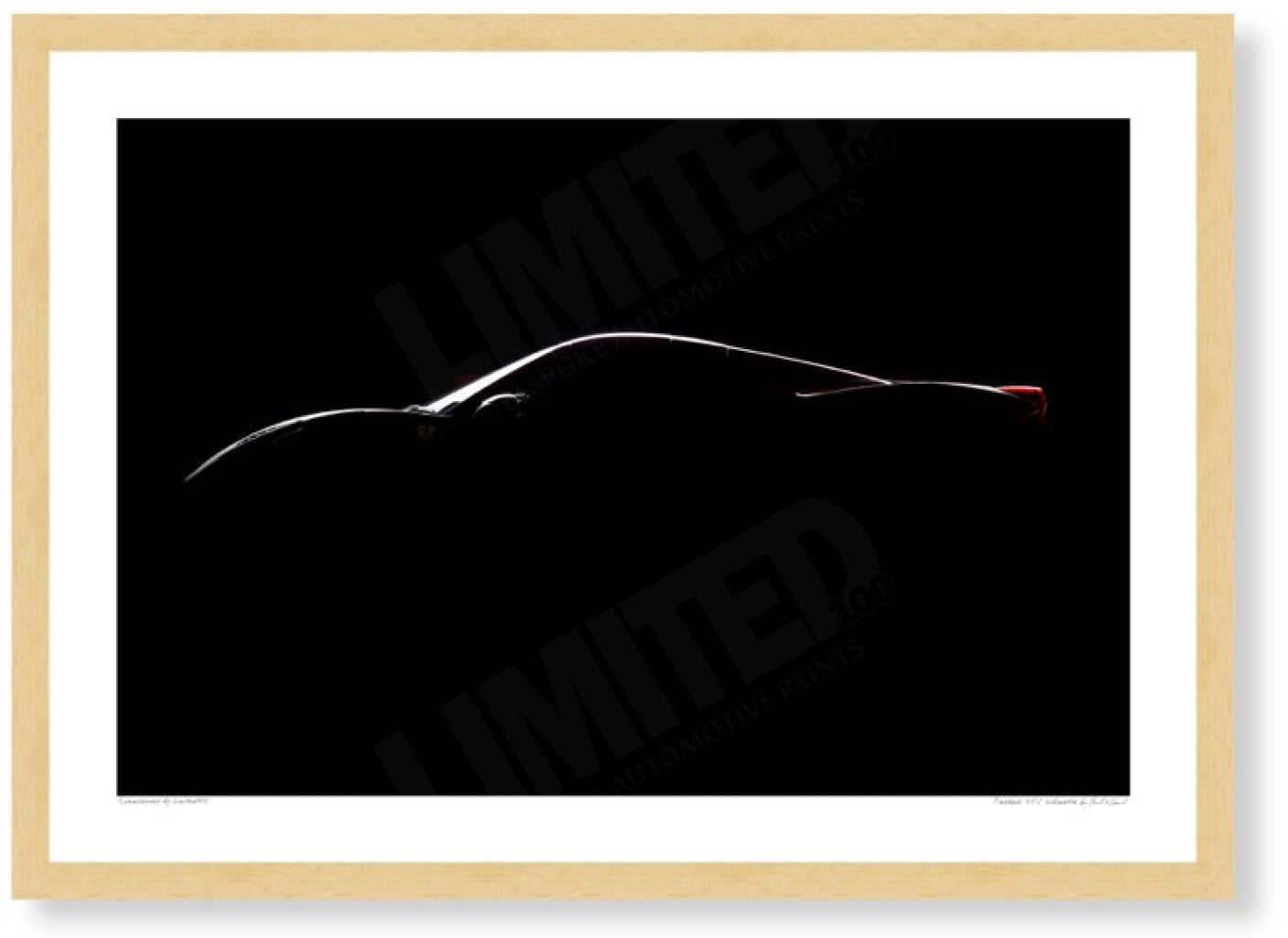 Ferrari 458 silhouette