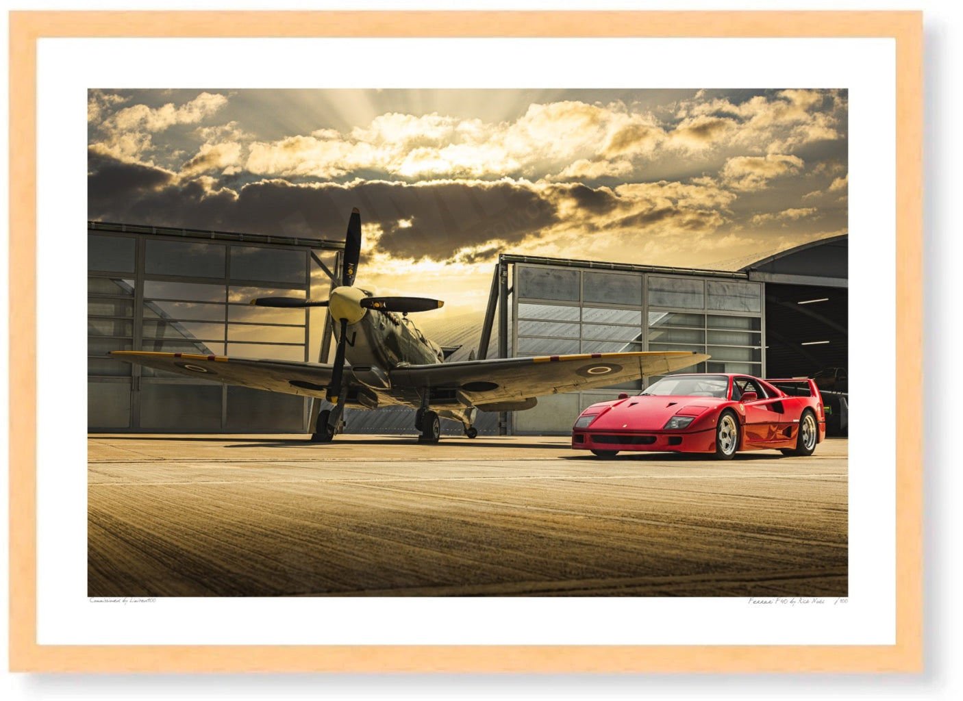 Ferrari F40 at Sywell Aerodrome