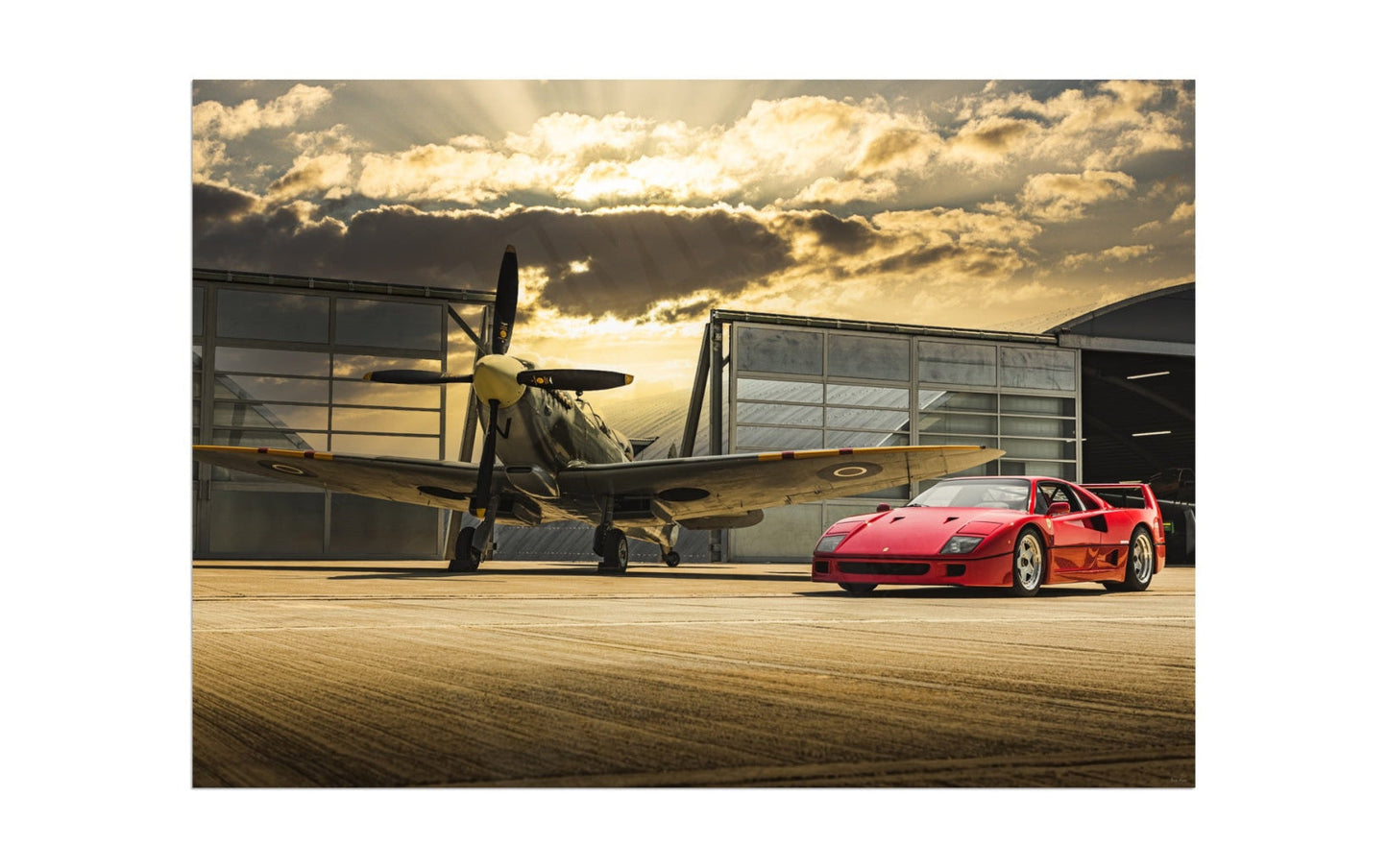 Ferrari F40 at Sywell Aerodrome