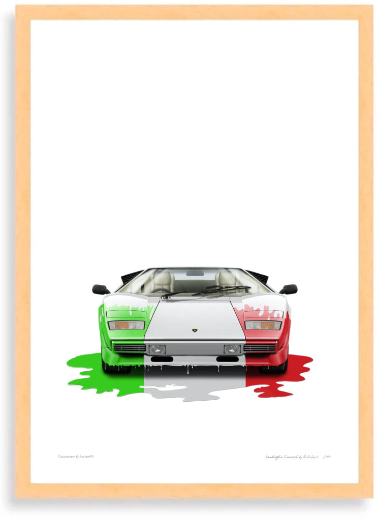 Lamborghini Countach (tricolore in uno)