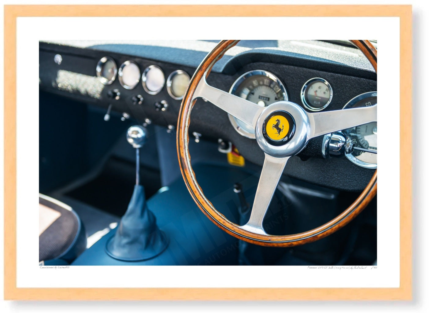 Ferrari 250 GT SWB (Stirling Moss car) at Shelsley Walsh [interior]