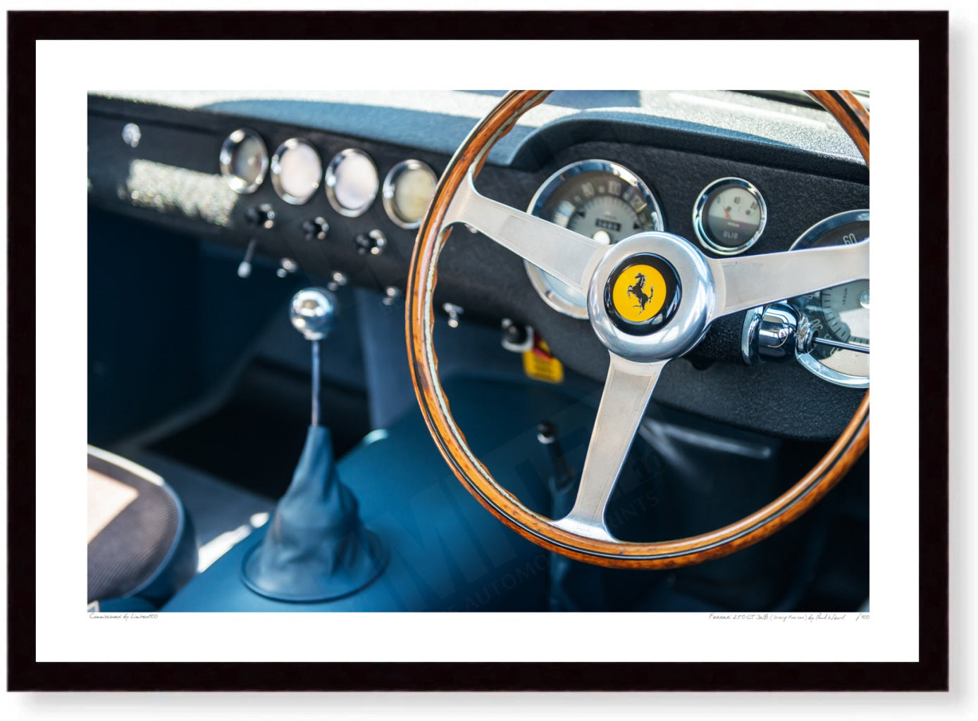 Ferrari 250 GT SWB (Stirling Moss car) at Shelsley Walsh [interior]