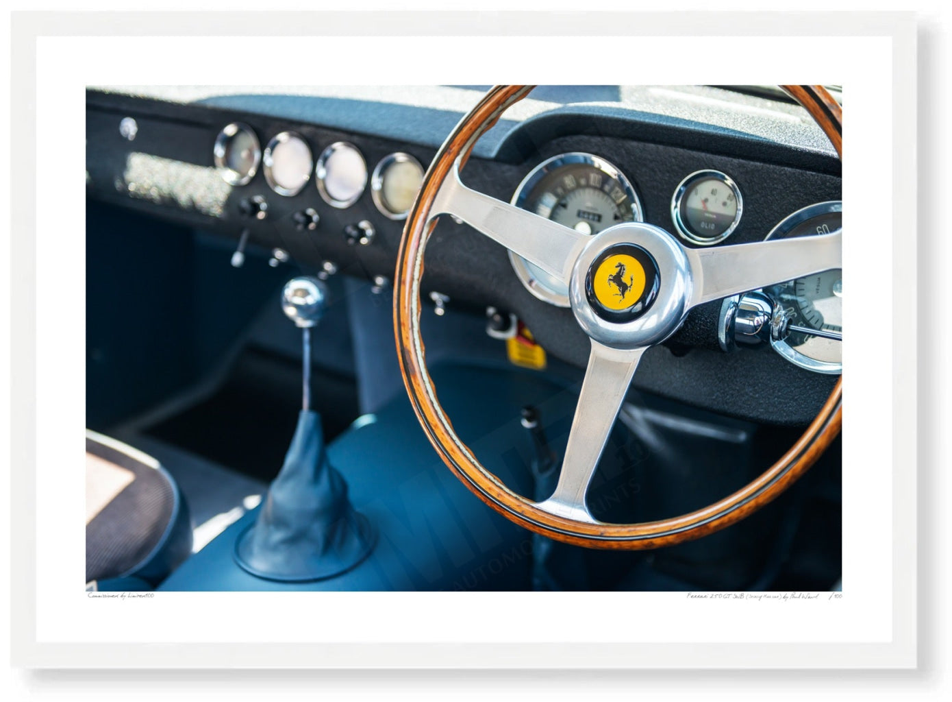 Ferrari 250 GT SWB (Stirling Moss car) at Shelsley Walsh [interior]