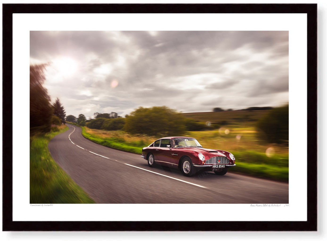 Aston Martin DB6 in the Mendips