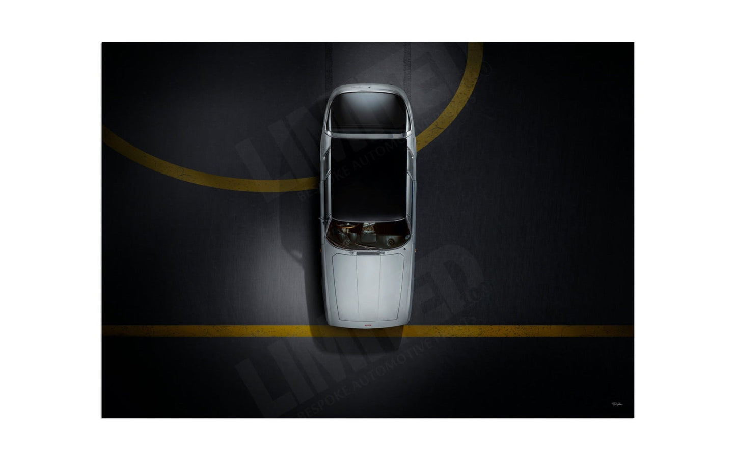 1966 Jensen Interceptor (bird's-eye view)