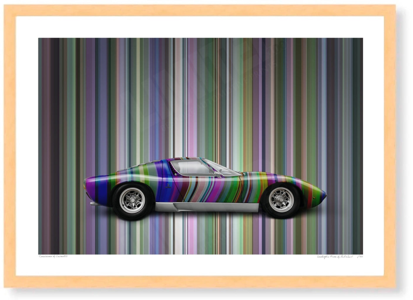 Lamborghini Miura (technicolour stripes)