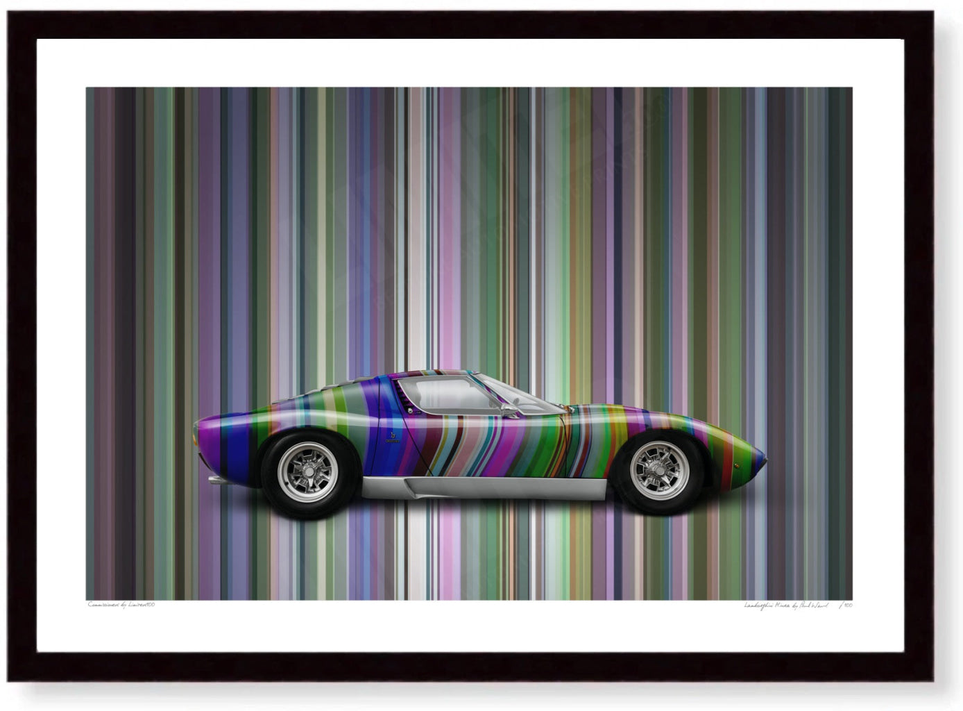 Lamborghini Miura (technicolour stripes)