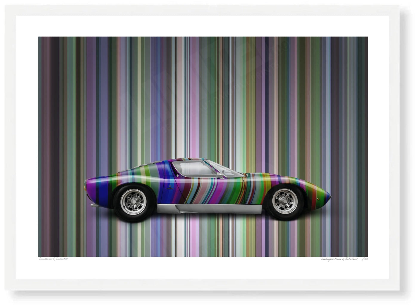 Lamborghini Miura (technicolour stripes)